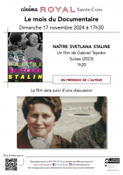 NAÎTRE SVETLANA STALINE (en présence de l&#039;auteur)